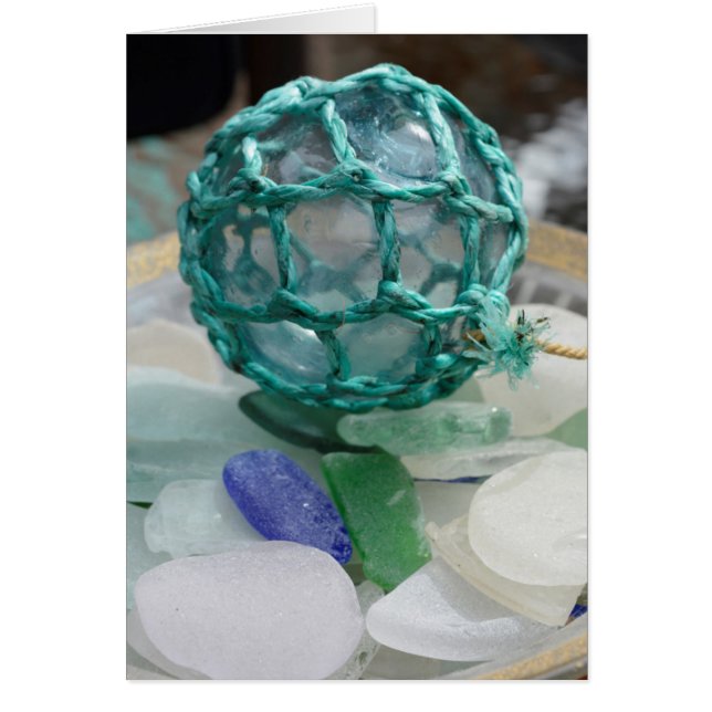 Fishing float on glass, Alaska (Front)