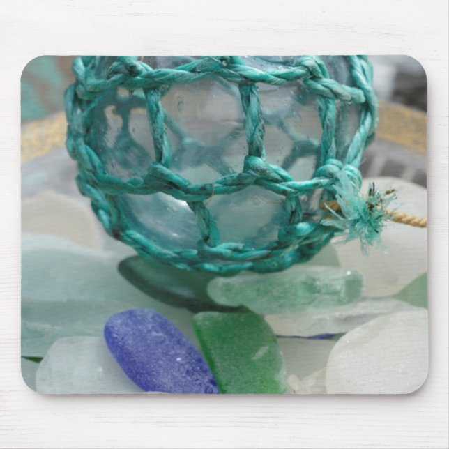 Fishing float on glass, Alaska Mouse Pad (Front)