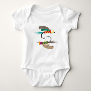 Fishing Fly Baby Bodysuit