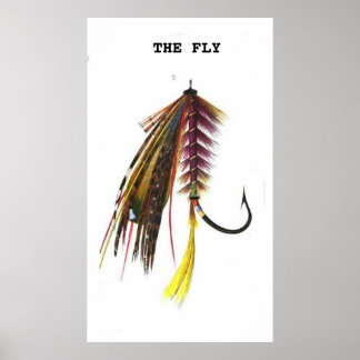 fishing fly poster