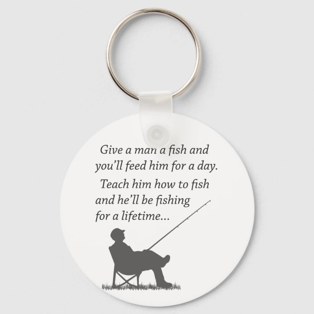 Fishing for a Lifetime Key Ring (Front)