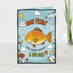 Fishing for Birthday Wishes Card
