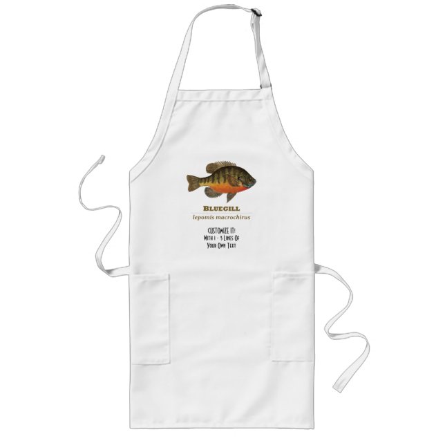 Fishing for Bluegill Long Apron (Front)