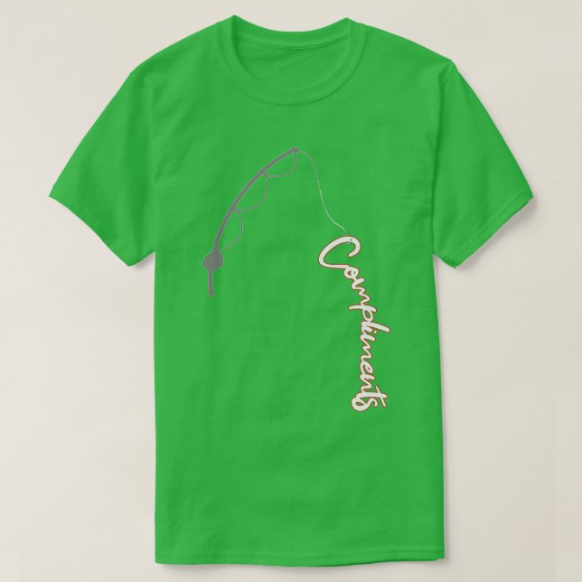 Fishing for compliments white T-Shirt (Design Front)