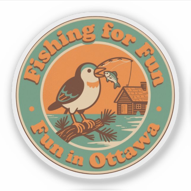 Fishing for Fun in Ottawa Art (Front)