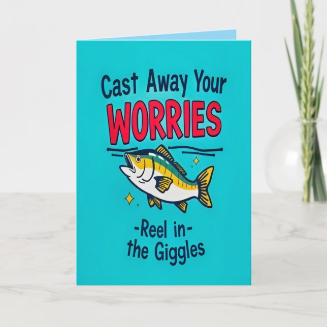 Fishing for Joy on Your Special Day  Birthday Card (Front)