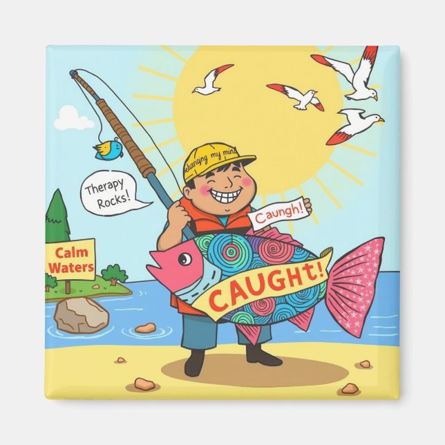 Fishing for Memories Magnet (Front)