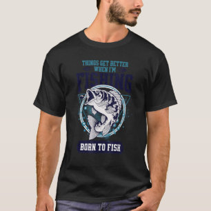 Fishing For Men Bass Fishing Fisherman Master Ba T-Shirt