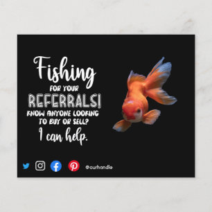 fishing for referrals mailer real estate marketing flyer