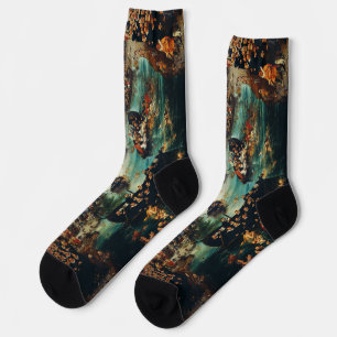 Fishing for Souls by Adriaen van de Venne Socks