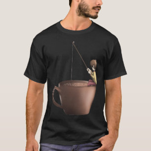 Fishing for Thoughts in a Coffee Sea T-Shirt