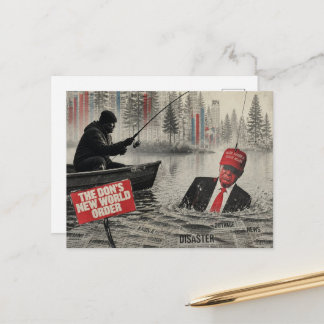 Fishing for Trump in the Swamp Postcard