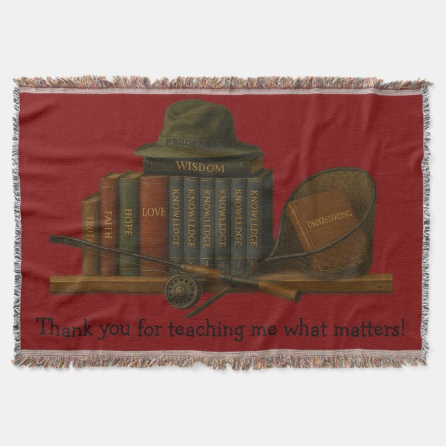 Fishing for Understanding  Throw Blanket (Front)