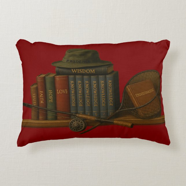 Fishing for Understanding Throw Pillow (Front)