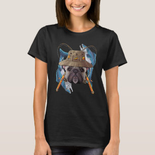Fishing French Bulldog Outdoor Fisherman Cute Fly T-Shirt