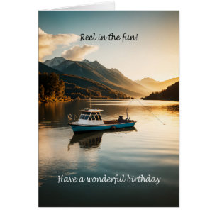 Fishing From a Boat Birthday