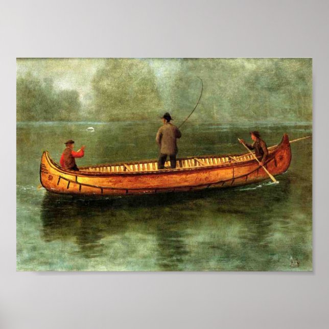Fishing from a Canoe Poster (Front)