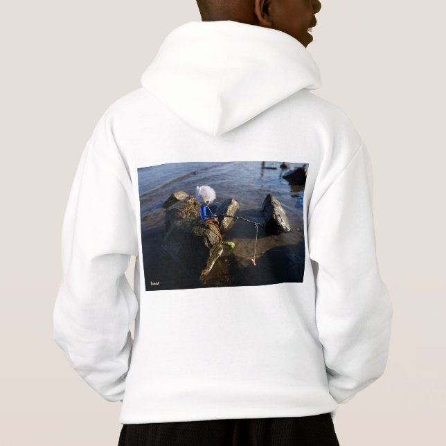 Fishing Fubby on a rock. (Back)