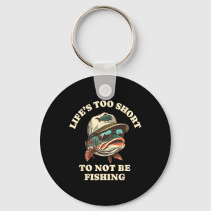 Fishing Fun Chill Trout Fisherman Key Ring