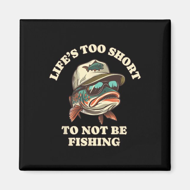 Fishing Fun Chill Trout Fisherman  Magnet (Front)