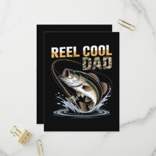 Fishing Funny Fathers Day Fisherman Fish Lovers Invitation Postcard