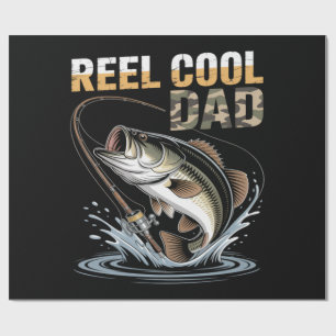 Fishing Funny Fathers Day Fisherman Fish Lovers Wrapping Paper
