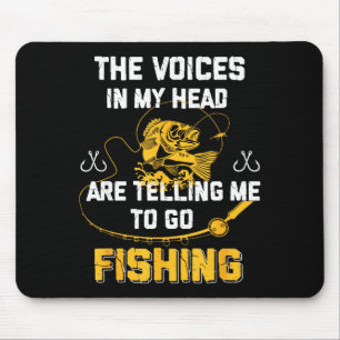 Fishing Funny Fisherman  Mouse Pad