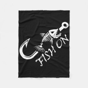 Fishing Funny Fishermen Fathers Day Fleece Blanket