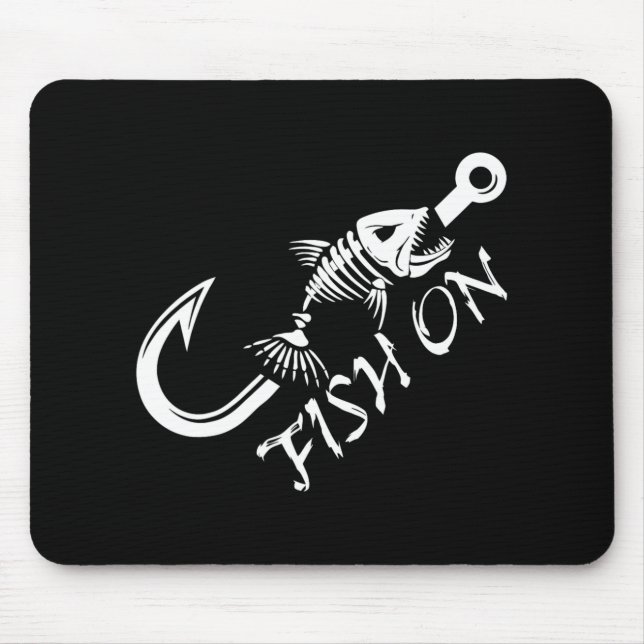 Fishing Funny Fishermen Fathers Day  Mouse Pad (Front)