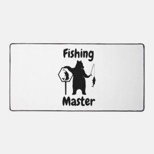 Fishing, Funny Fishing, Bear fishing, Fishing love Desk Mat