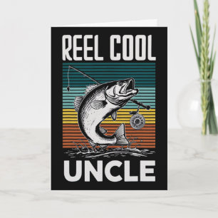 Fishing Funny Mens Reel Cool Uncle For Men Card