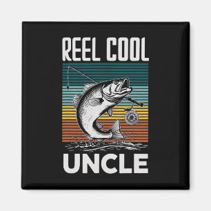 Fishing Funny Mens Reel Cool Uncle For Men Magnet