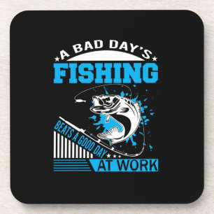 Fishing Gift A Good Day Fishing Coaster