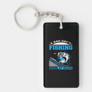 Fishing Gift A Good Day Fishing Key Ring