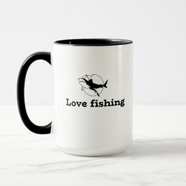 fishing gift,fish, fishing  mug (Left)