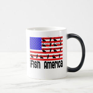 Fishing Gift iFish America Magic Mug