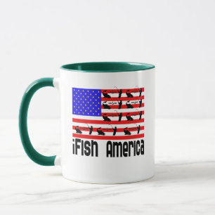 Fishing Gift iFish America Mug