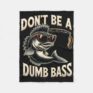 Fishing Gifts For Men B Dad Funny (black Fleece Blanket