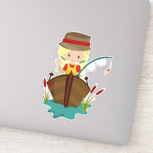 Fishing Girl, Fishing Rod, Fisherman, Blonde Hair