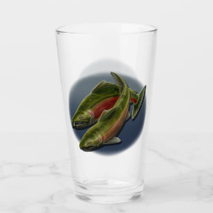 Fishing Glasses Personalised Wild Salmon Glasses