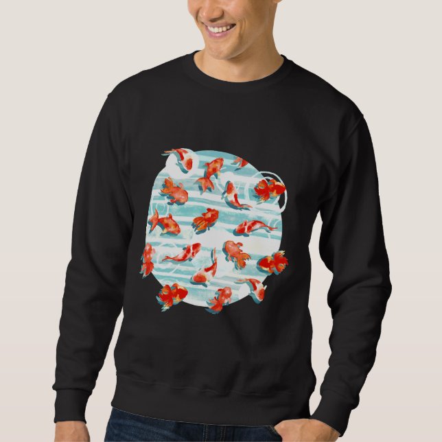 Fishing Goldfish  Sweatshirt (Front)