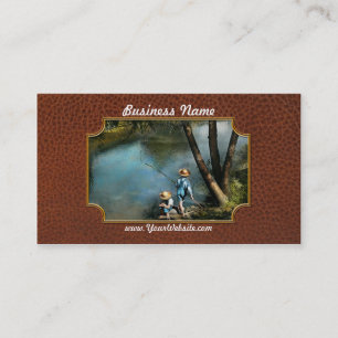 Fishing - Gone Fishin' - 1940 Business Card