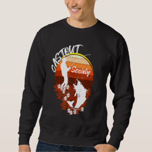 Fishing Graphic Castout Society Large Mouth Bass O Sweatshirt