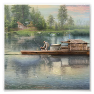 Fishing Graphic Photo Print