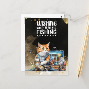 Fishing Greeting Card watercolor