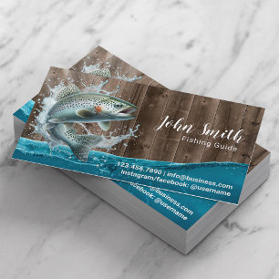 Fishing Guide Fishing Charters Professional Business Card