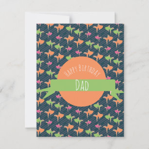Fishing Happy Birthday Dad Father Grandpa Card