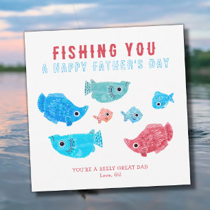 Fishing Happy Father's Day Holiday Card