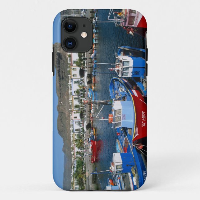 Fishing Harbour, Puerto de Mogan, Gran Canaria, Case-Mate iPhone Case (Back)