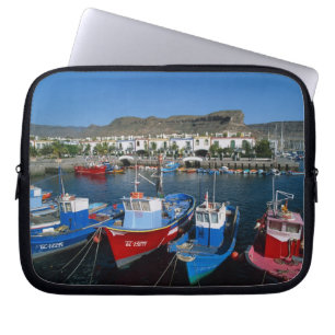 Fishing Harbour, Puerto de Mogan, Gran Canaria, Laptop Sleeve